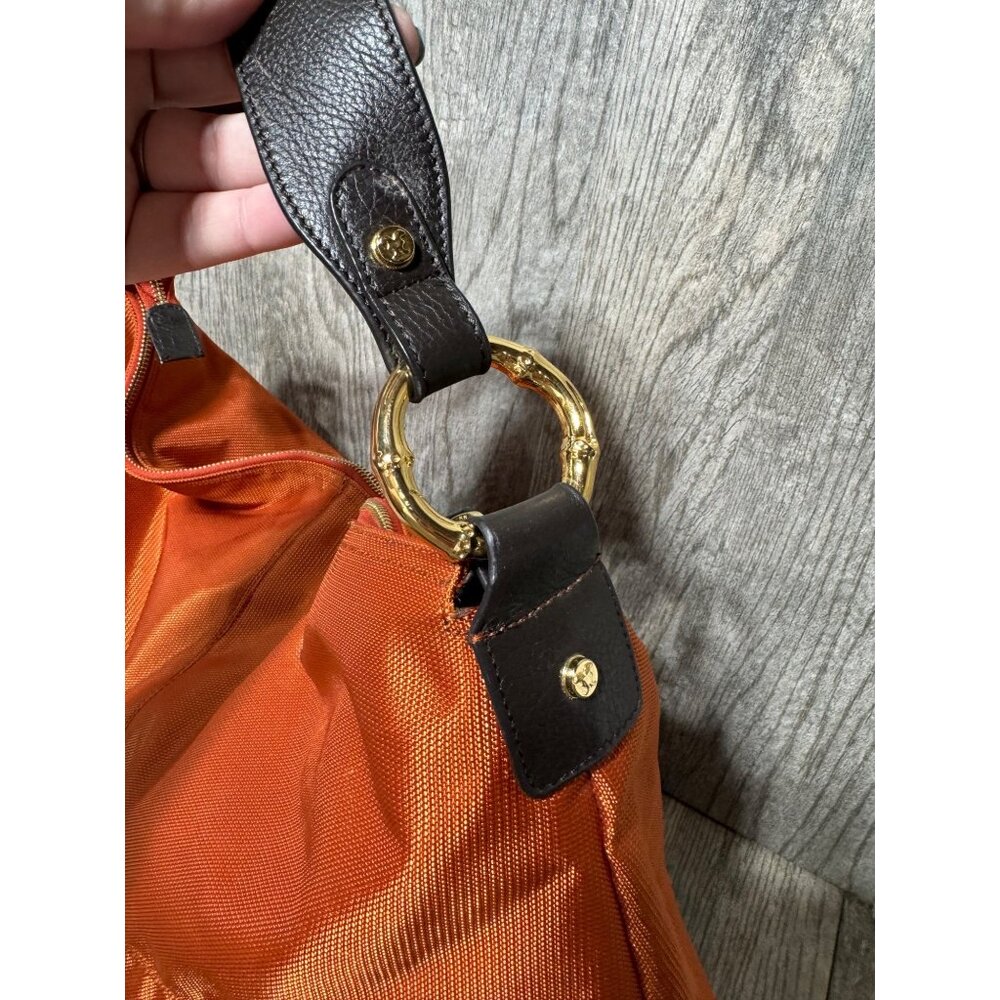 JEAN-PIERRE KLIFA for Anteprima-Nueva Shoulder Bag Nylon Orange Tassel Lined Hob - Picture 5 of 16